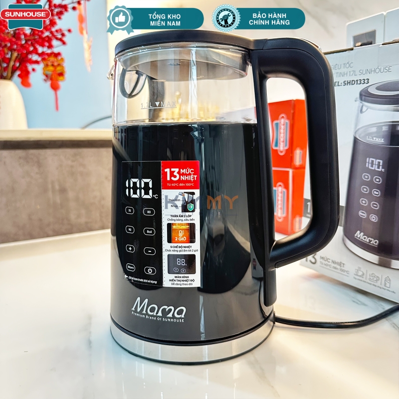 Ấm đun siêu tốc 1.7L đa năng Sunhouse Mama SHD1333